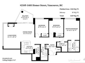 2105 - 1483 Homer Street, Vancouver, BC V6Z 3C7 | Waterford Photo 33
