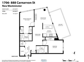 1706 - 888 Carnarvon Street, New Westminster, BC V3M 0C6 | Marinus Photo 17