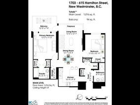 1703 - 615 Hamilton Street, New Westminster, BC V3M 7A7 | The Uptown Photo 16