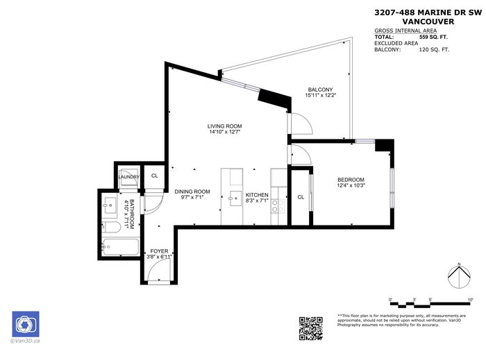 3207 - 488 Marine Drive, Vancouver, BC V5X 0C6 |  Photo 26