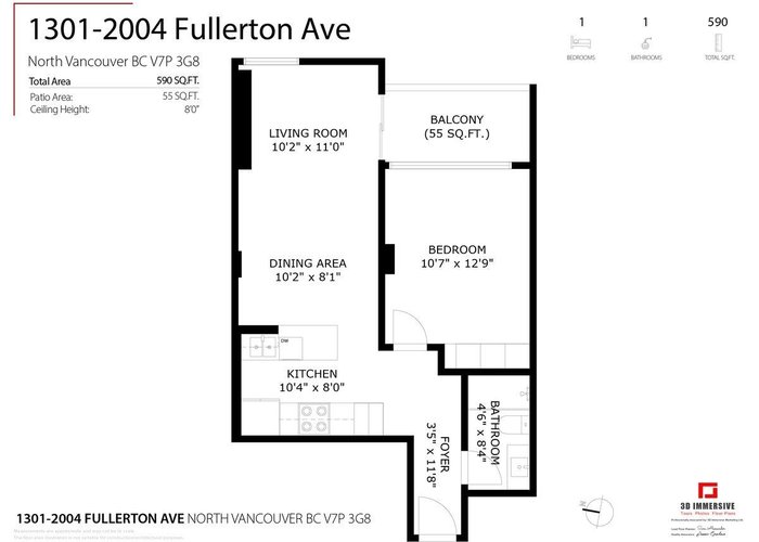 1301 - 2004 Fullerton Avenue, North Vancouver, BC V7P 3G8 |  Photo 64