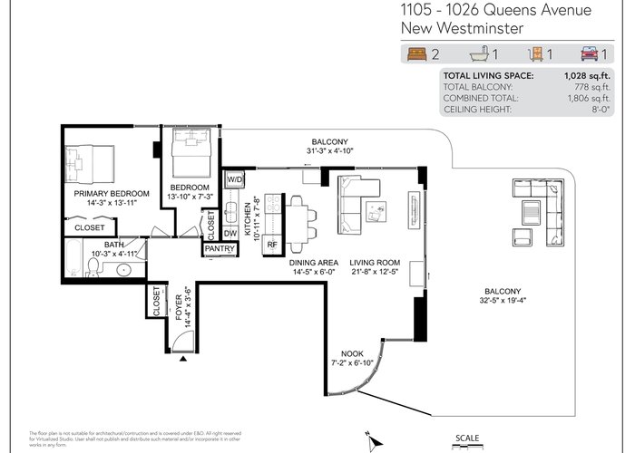 1105 - 1026 Queens Avenue, New Westminster, BC V3M 6B2 |  Photo 65