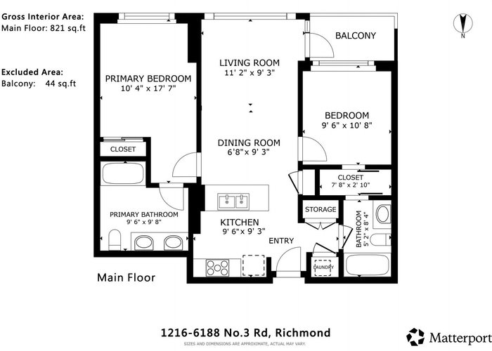 1216 - 6188 No. 3 Road, Richmond, BC V6Y 0J3 |  Photo 18
