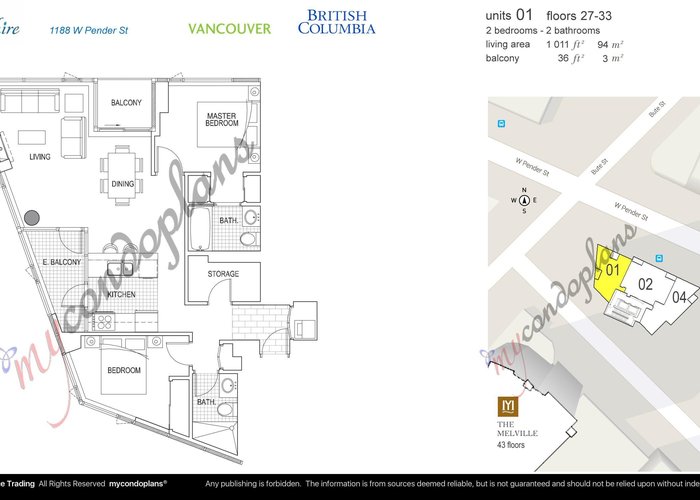 3201 - 1188 Pender Street, Vancouver, BC V6E 0A2 |  Photo 53