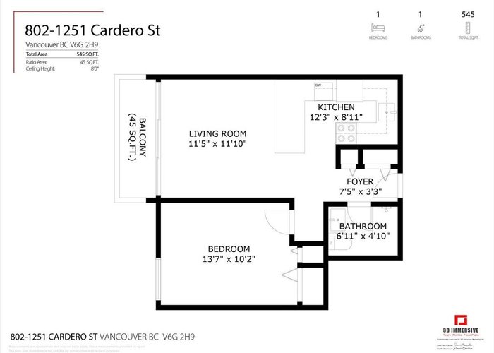 802 - 1251 Cardero Street, Vancouver, BC V6G 2H9 |  Photo 72