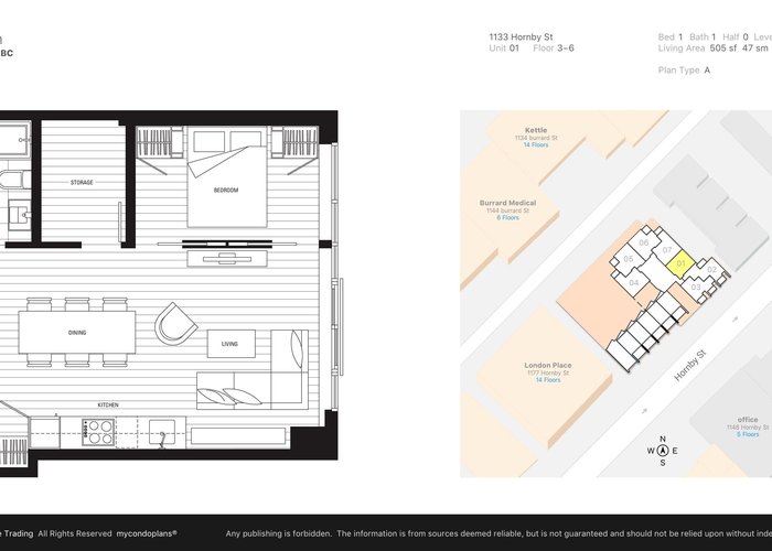 501 - 1133 Hornby Street, Vancouver, BC V6Z 1W1 |  Photo 51