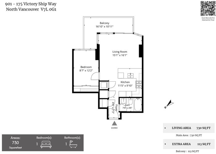901 - 175 Victory Ship Way, North Vancouver, BC V7L 0G1 |  Photo 57