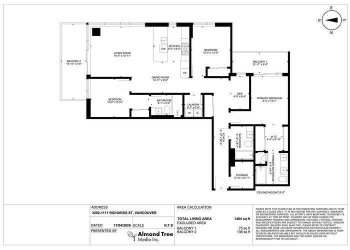 3202 - 1111 Richards Street, Vancouver, BC V6B 3E1 | 8X ON THE PARK Photo 65