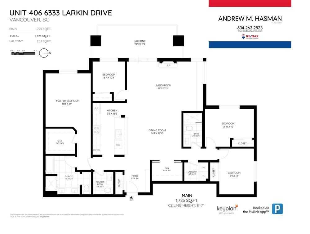 Floor Plan for a 4 Bedroom Apartment in 